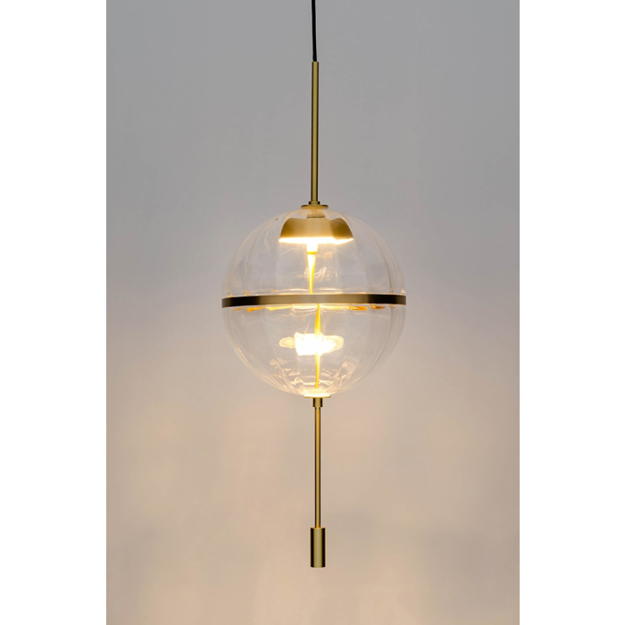 King Home Lampa wisząca CHAPLIN 300 mosiądz  - LED, szkło (MD12001-1Y-300)