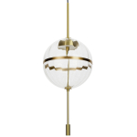 King Home Lampa wisząca CHAPLIN 300 mosiądz  - LED, szkło (MD12001-1Y-300)