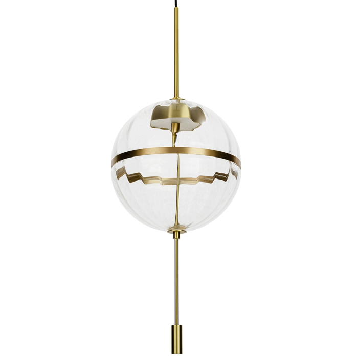 King Home Lampa wisząca CHAPLIN 300 mosiądz  - LED, szkło (MD12001-1Y-300)