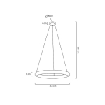 Moosee MOOSEE lampa wisząca LIBERTY 40 złota (MSE010100172)