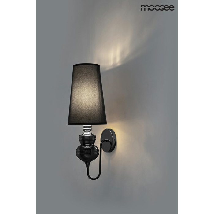 MOOSEE lampa ścienna QUEEN 20 czarna (MSE010100228)