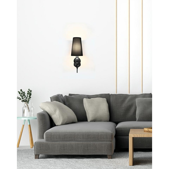 MOOSEE lampa ścienna QUEEN 20 czarna (MSE010100228)