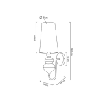 MOOSEE lampa ścienna QUEEN 20 czarna (MSE010100228)