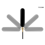 MOOSEE lampa ścienna TENTA czarna (MSE010100297)