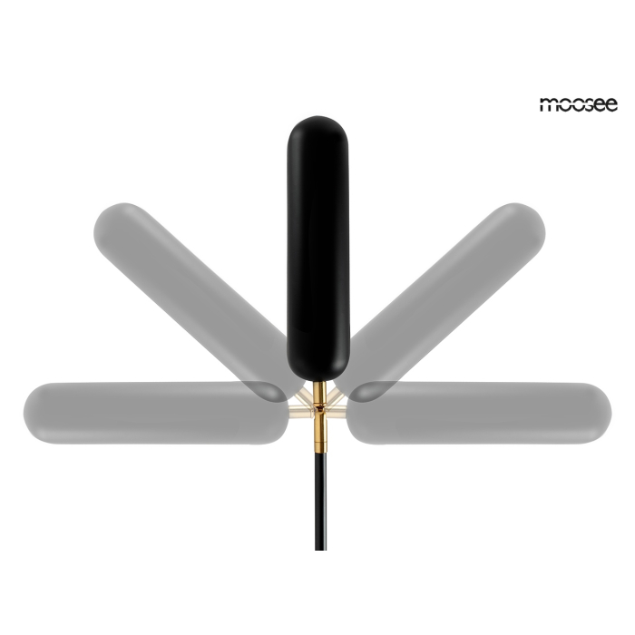 MOOSEE lampa ścienna TENTA czarna (MSE010100297)