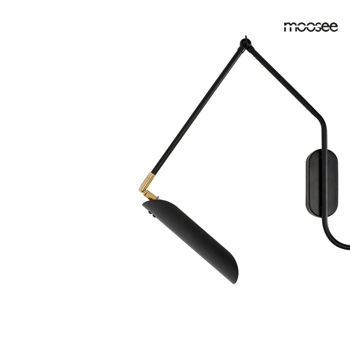 MOOSEE lampa ścienna TENTA czarna (MSE010100297)