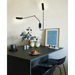 MOOSEE lampa ścienna TENTA czarna (MSE010100297)