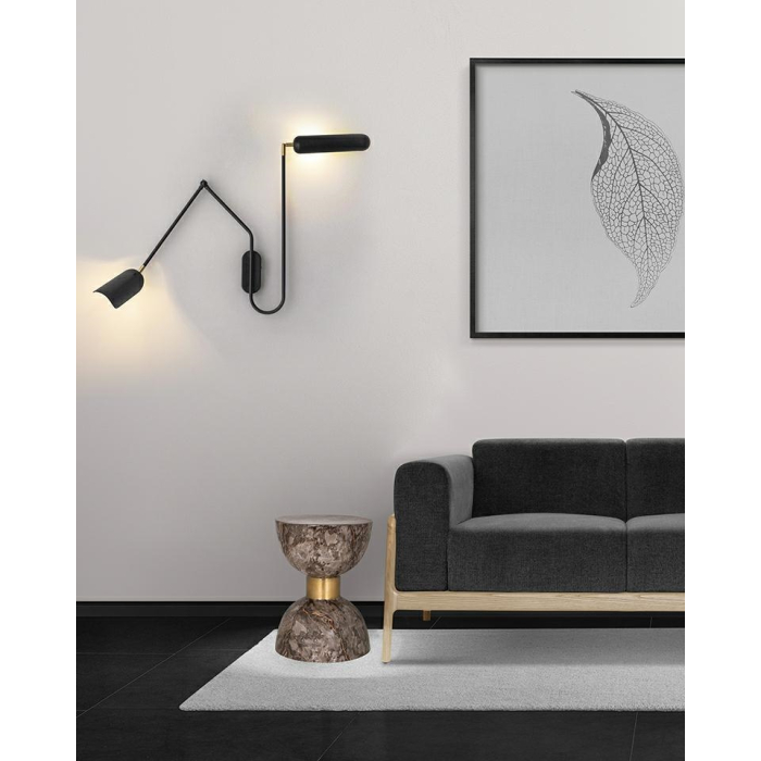 MOOSEE lampa ścienna TENTA czarna (MSE010100297)