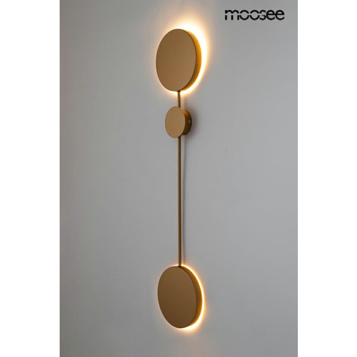 MOOSEE lampa ścienna SHADOW 2 złota (MSE010100354)