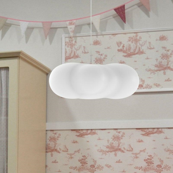 King Home New Garden lampa wisząca CLAUDY HANG biała (LUMCL050HXNW)