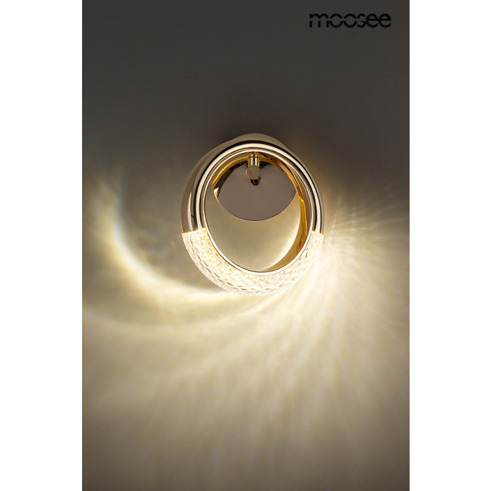 MOOSEE lampa ścienna HELIOS złota (MSE010100320)