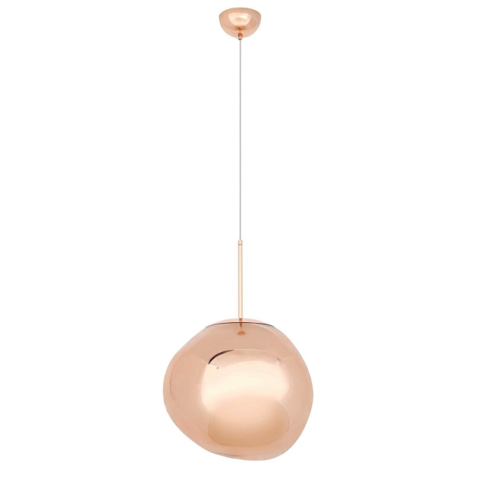King Home Lampa wisząca FUSION 40 miedziana - akryl (JD8043-40)