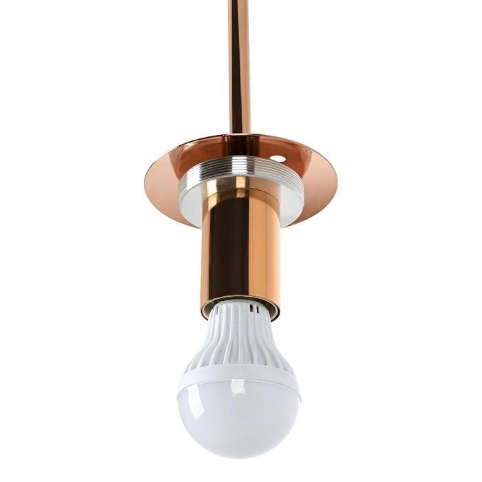 King Home Lampa wisząca FUSION 40 miedziana - akryl (JD8043-40)