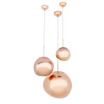 King Home Lampa wisząca FUSION 40 miedziana - akryl (JD8043-40)