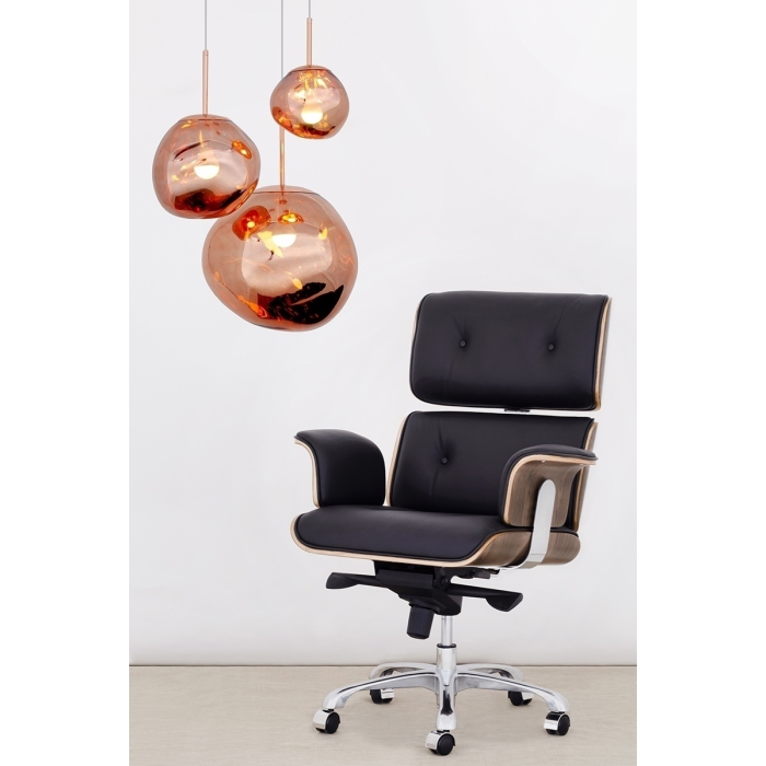 King Home Lampa wisząca FUSION 40 miedziana - akryl (JD8043-40)