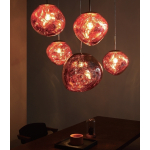 King Home Lampa wisząca FUSION 40 miedziana - akryl (JD8043-40)