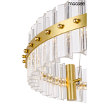 Moosee MOOSEE lampa wisząca SATURNUS 47 złota - LED, kryształ, stal szczotkowana (MSE010100165)