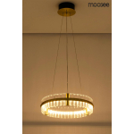 Moosee MOOSEE lampa wisząca SATURNUS 47 złota - LED, kryształ, stal szczotkowana (MSE010100165)