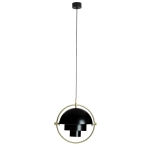 King Home Lampa wisząca VARIA czarna - stal węglowa, złoty uchwyt (GLT3830S.BLACK)