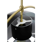 King Home Lampa wisząca VARIA czarna - stal węglowa, złoty uchwyt (GLT3830S.BLACK)