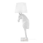 King Home Lampa podłogowa KOŃ HORSE STAND S biała - włókno szklane (JB001S.WHITE)