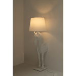 King Home Lampa podłogowa KOŃ HORSE STAND S biała - włókno szklane (JB001S.WHITE)
