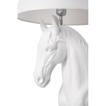 King Home Lampa podłogowa KOŃ HORSE STAND S biała - włókno szklane (JB001S.WHITE)
