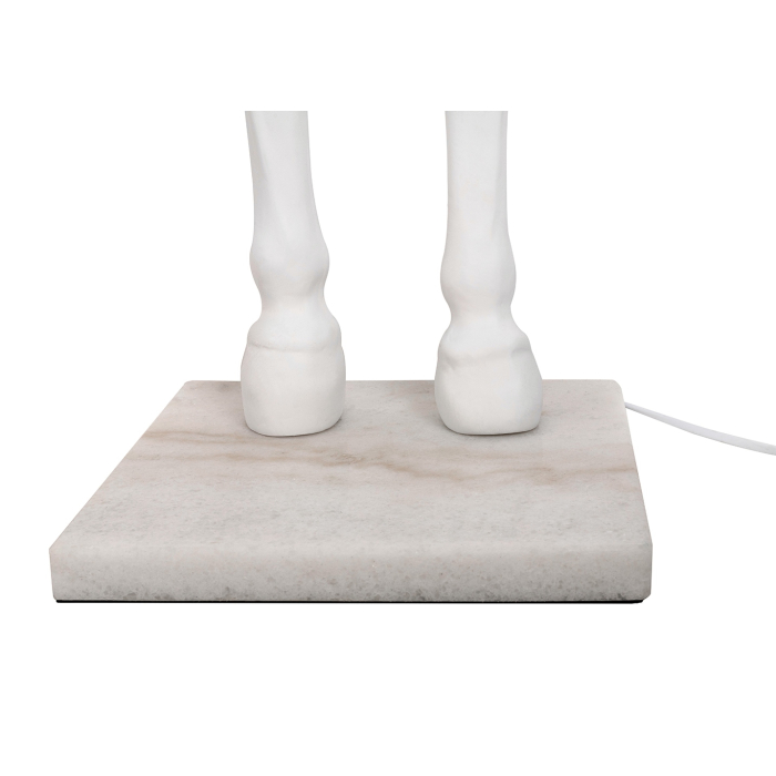 King Home Lampa podłogowa KOŃ HORSE STAND S biała - włókno szklane (JB001S.WHITE)