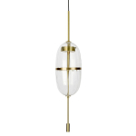 King Home Lampa wisząca CHAPLIN 200 mosiądz - LED, szkło (MD12001-1T-200)