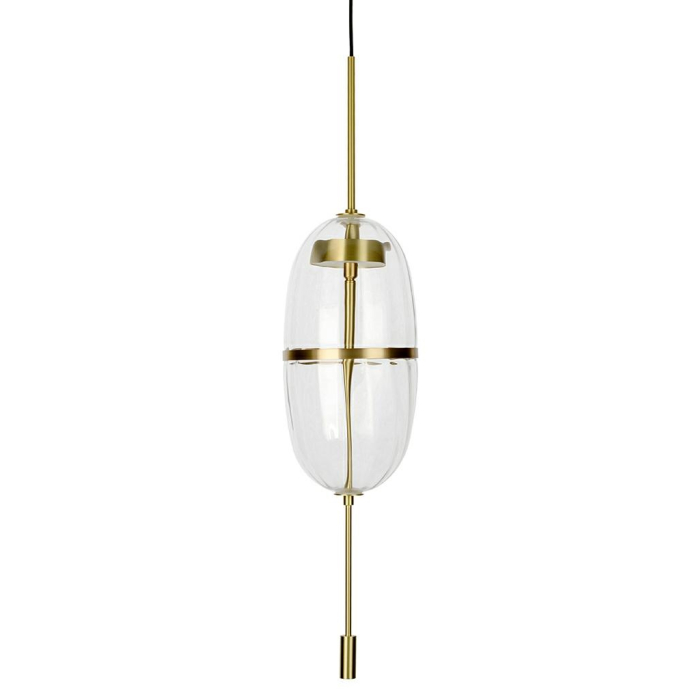 King Home Lampa wisząca CHAPLIN 200 mosiądz - LED, szkło (MD12001-1T-200)