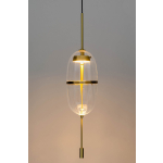 King Home Lampa wisząca CHAPLIN 200 mosiądz - LED, szkło (MD12001-1T-200)