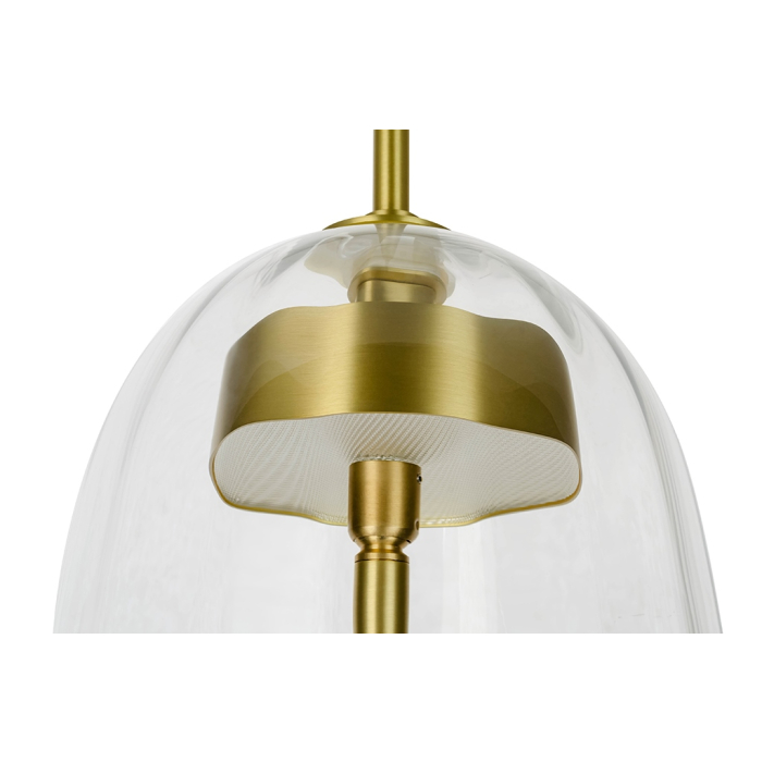 King Home Lampa wisząca CHAPLIN 200 mosiądz - LED, szkło (MD12001-1T-200)