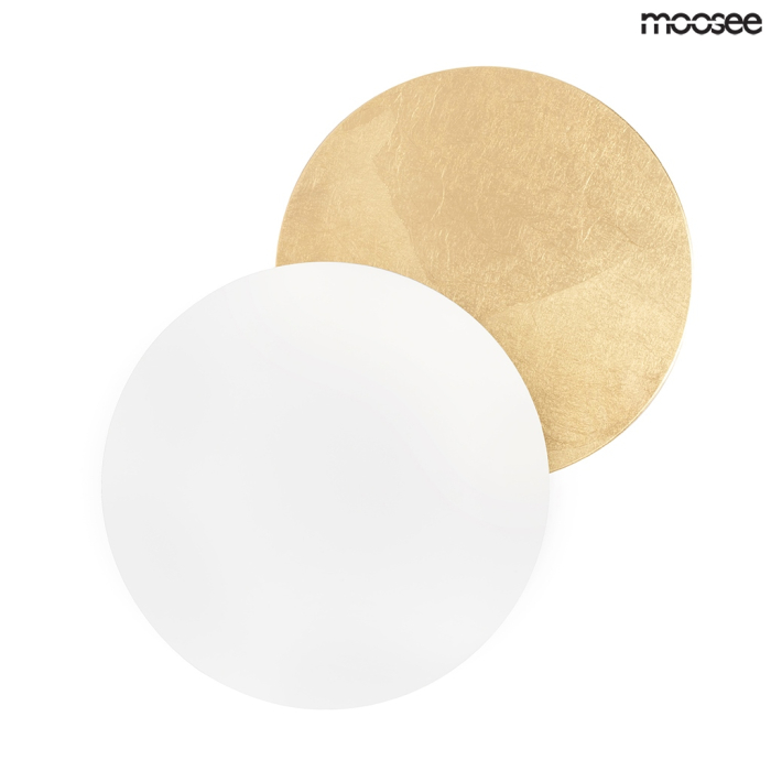 Moosee MOOSEE lampa ścienna ECLISE złota / biała (MSE010400203)