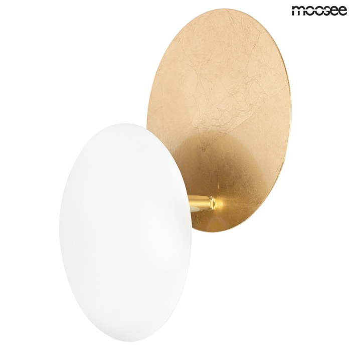 Moosee MOOSEE lampa ścienna ECLISE złota / biała (MSE010400203)