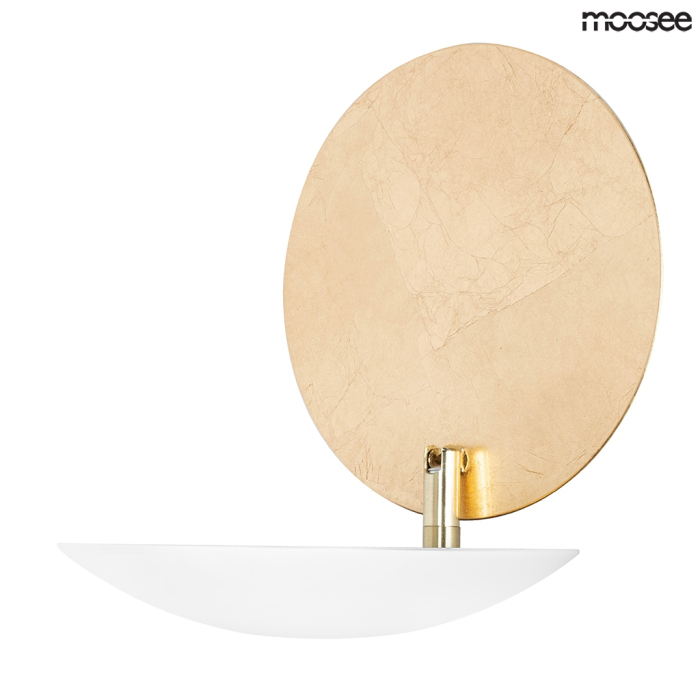 Moosee MOOSEE lampa ścienna ECLISE złota / biała (MSE010400203)