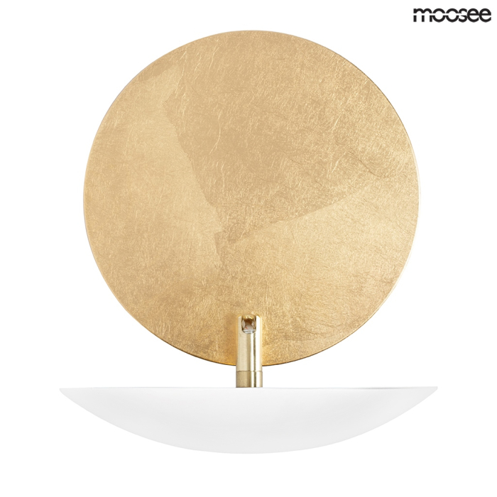 Moosee MOOSEE lampa ścienna ECLISE złota / biała (MSE010400203)
