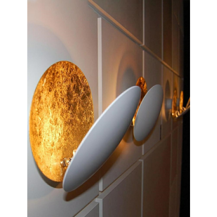 Moosee MOOSEE lampa ścienna ECLISE złota / biała (MSE010400203)