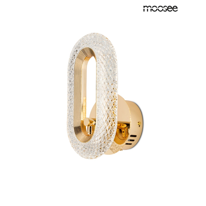 MOOSEE lampa ścienna JEWEL złota (MSE010100319)