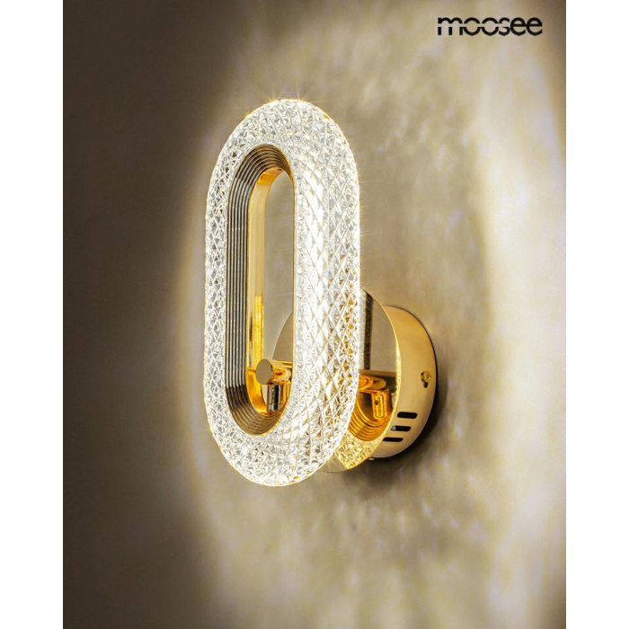 MOOSEE lampa ścienna JEWEL złota (MSE010100319)