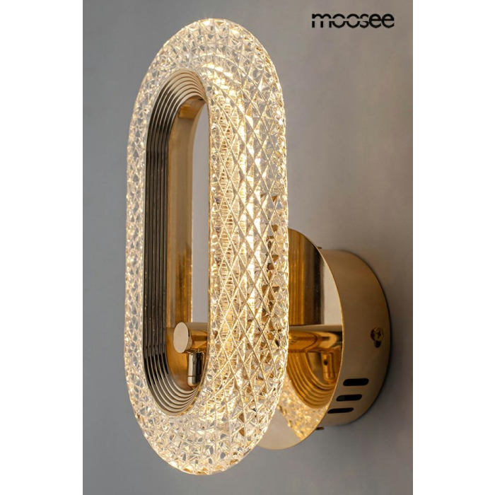 MOOSEE lampa ścienna JEWEL złota (MSE010100319)