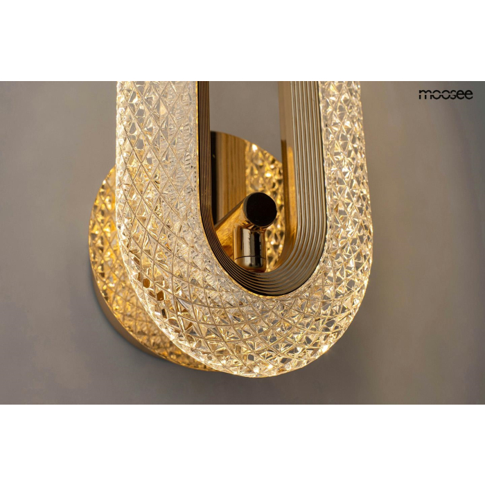 MOOSEE lampa ścienna JEWEL złota (MSE010100319)