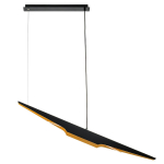 King Home Lampa wisząca FENIX czarno - złota - aluminium (MD21446-2-1125)