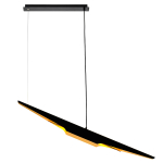 King Home Lampa wisząca FENIX czarno - złota - aluminium (MD21446-2-1125)