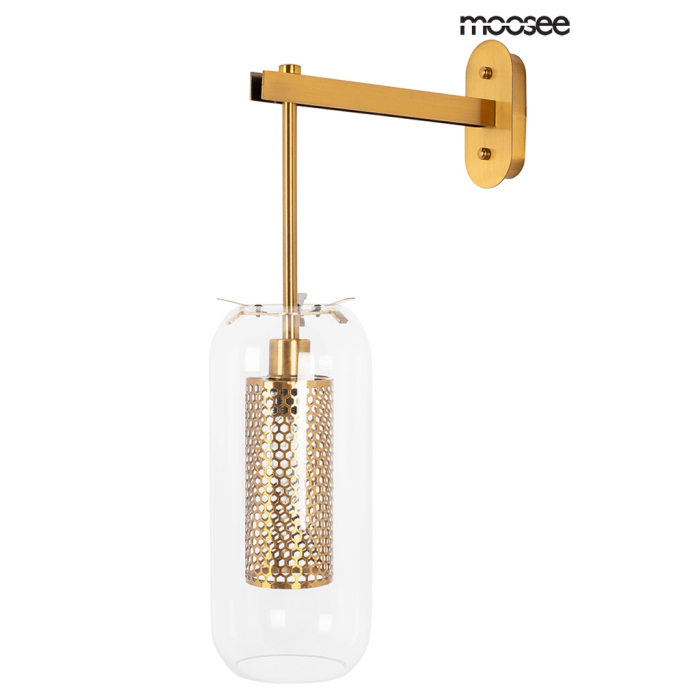Moosee MOOSEE lampa ścienna LAMPION złota (MSE010400211)