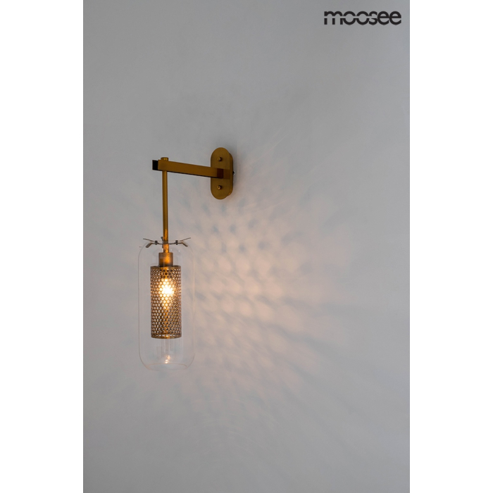 Moosee MOOSEE lampa ścienna LAMPION złota (MSE010400211)