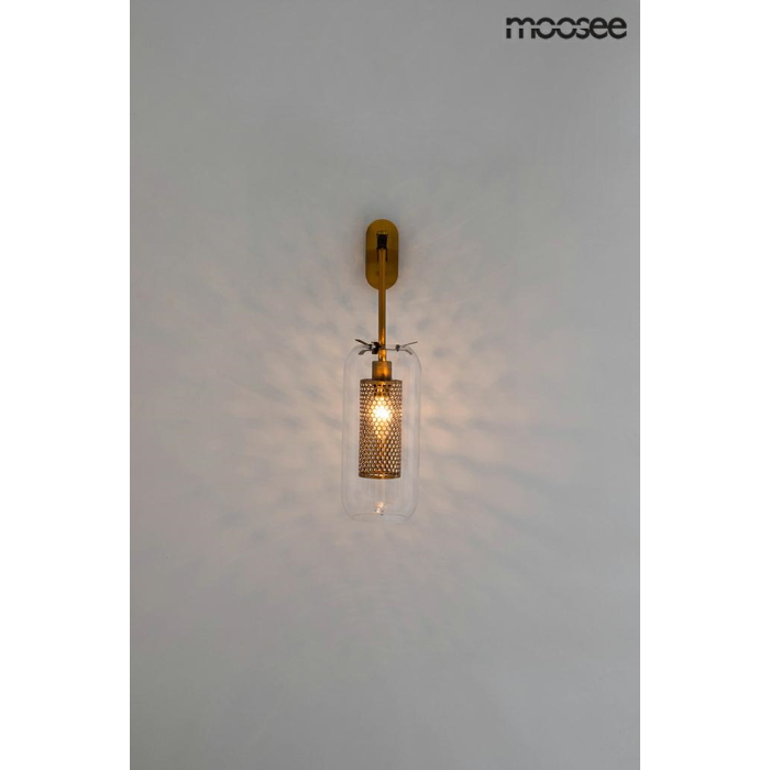 Moosee MOOSEE lampa ścienna LAMPION złota (MSE010400211)