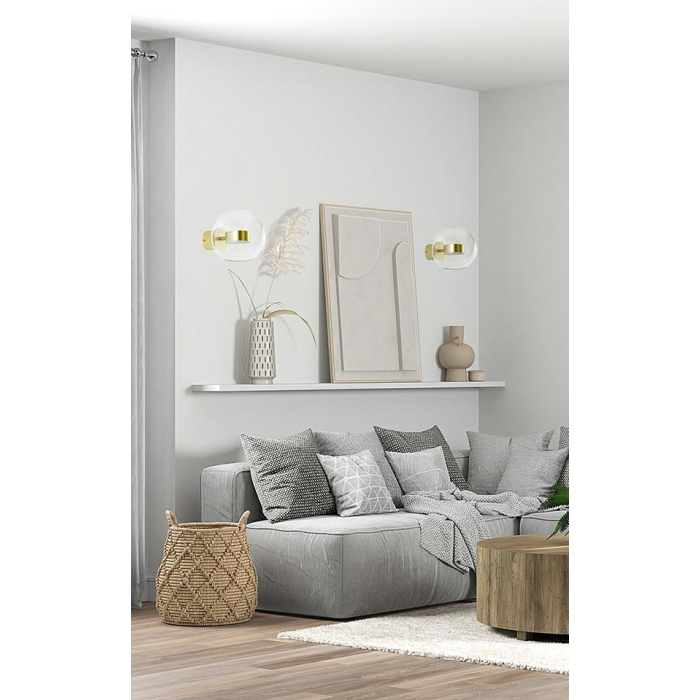 King Home Lampa ścienna CAPRI WALL 1 złota (XCW9148-300)