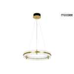 Moosee MOOSEE lampa wisząca SATURNUS 70 złota - LED, kryształ, stal szczotkowana (MSE010100167)