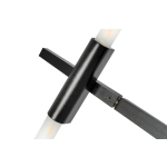 King Home Lampa wisząca CANDELABR 6 czarna - aluminium, szkło (XCP8053-6.BLACK)