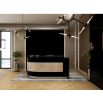 King Home Lampa wisząca CANDELABR 6 czarna - aluminium, szkło (XCP8053-6.BLACK)